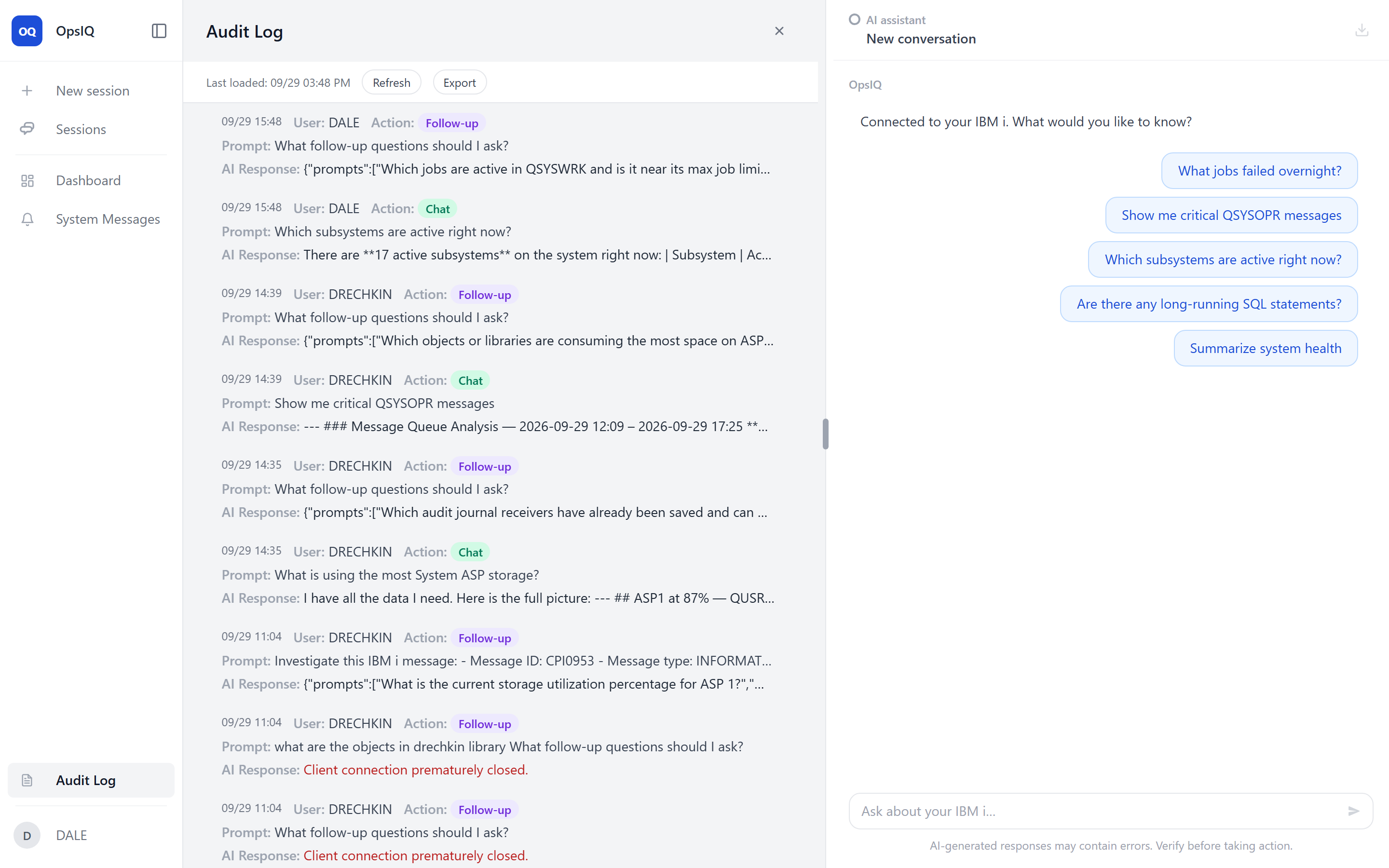 The Audit Log